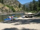 A rafting campsite on the Main Salmon River, Idaho